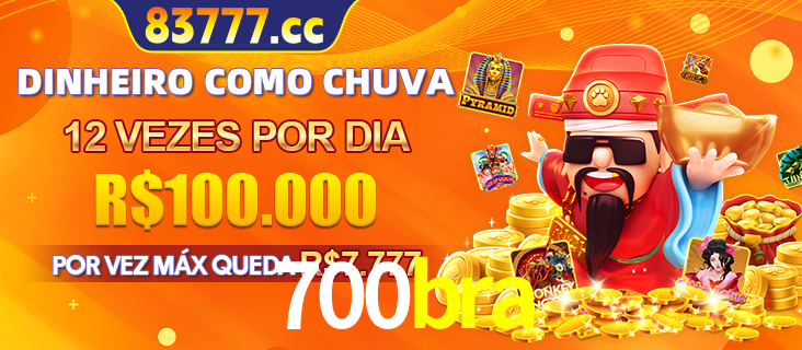 Banner do programa de recompensas Recomende para amigos do 700bra, detalhando os bônus por convidar amigos, com prêmios que chegam a R$288.888.