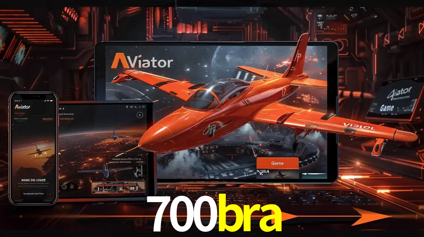 Apresentação tecnológica do jogo Aviator com um avião saindo da tela de um tablet, demonstrando a experiência imersiva em múltiplos dispositivos no 700bra.
