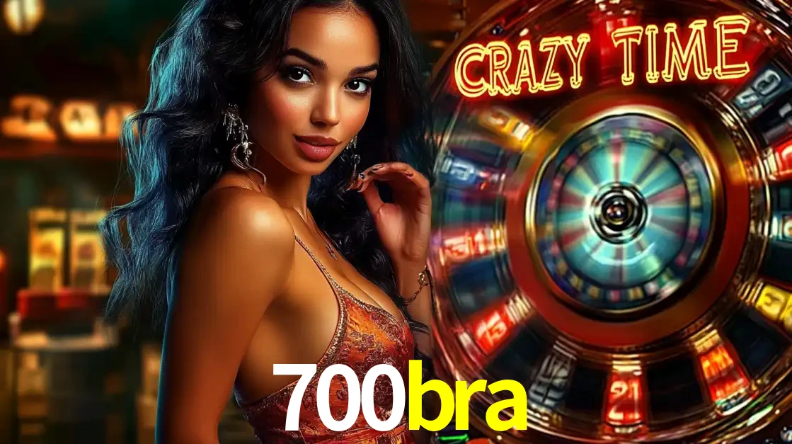 Mulher elegante ao lado da vibrante roda da fortuna do jogo de cassino ao vivo Crazy Time, um dos game shows mais populares e cheios de prêmios do 700bra.